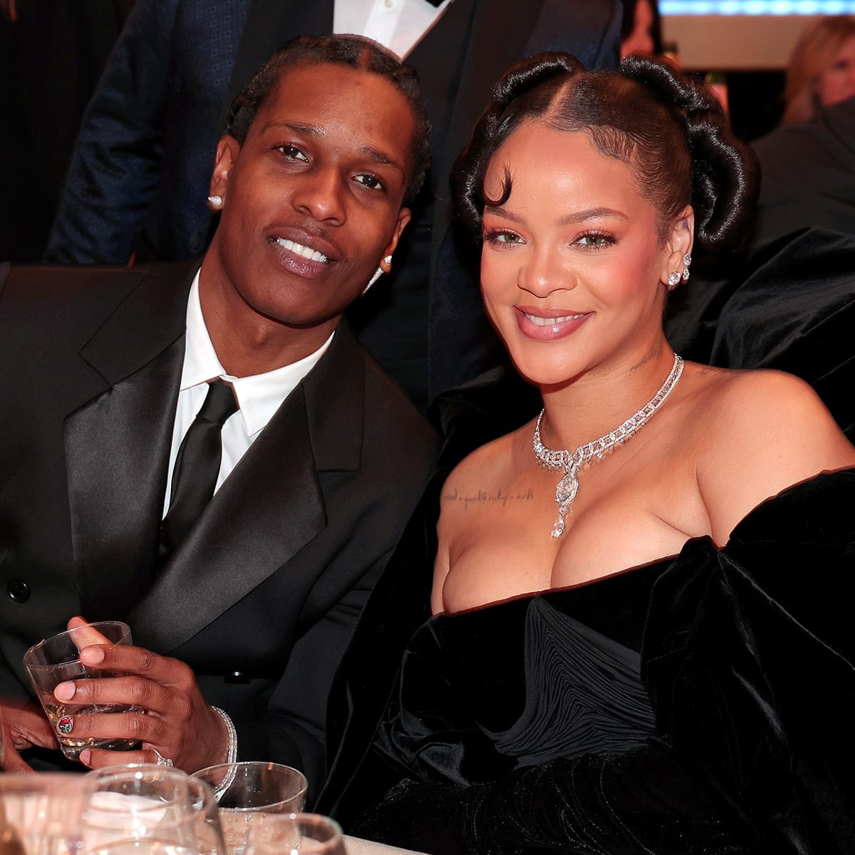 A$AP Rocky Brings Son Riot Onstage at LA Concert, Rihanna Beams