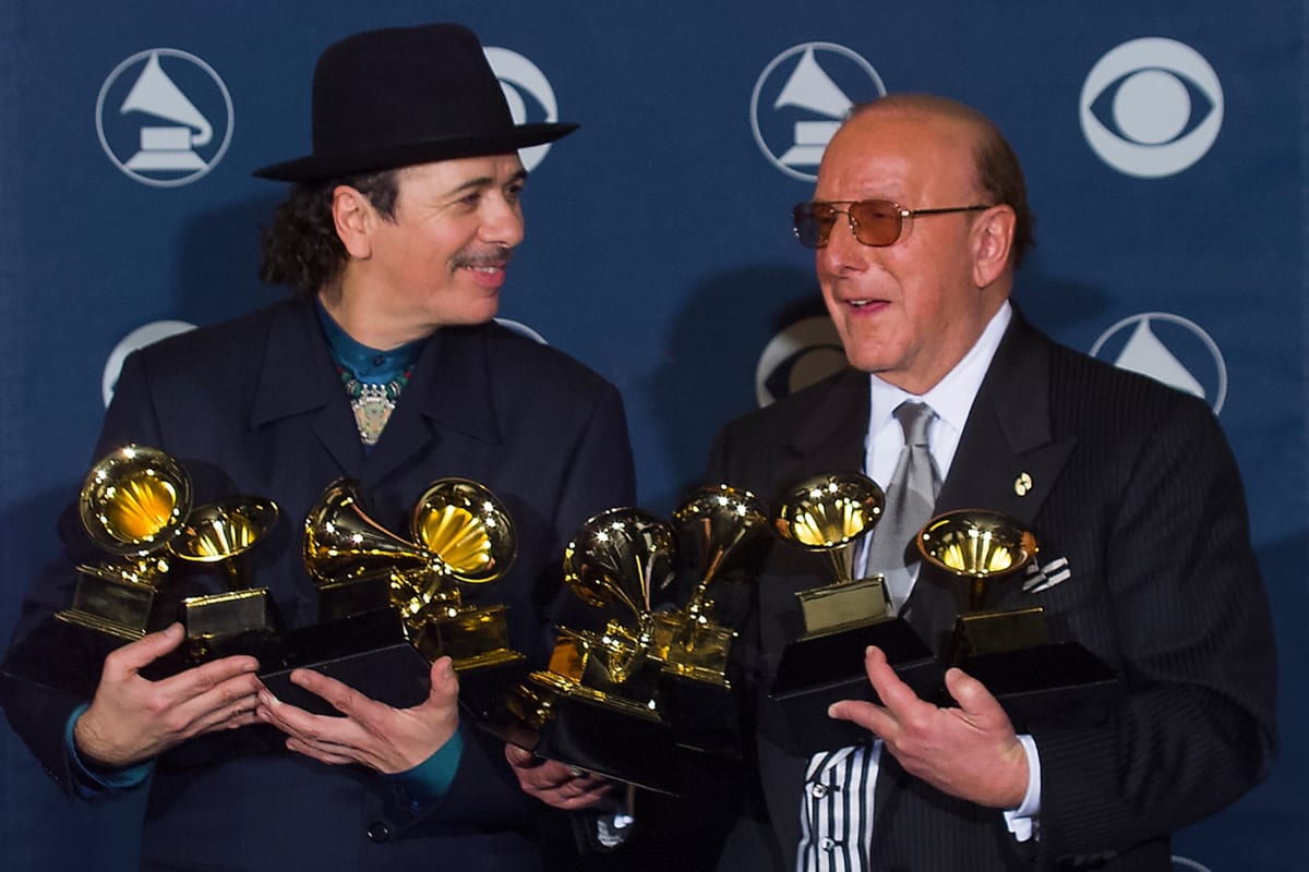 Carlos Santana Pays Tribute to 'Visionary' Clive Davis