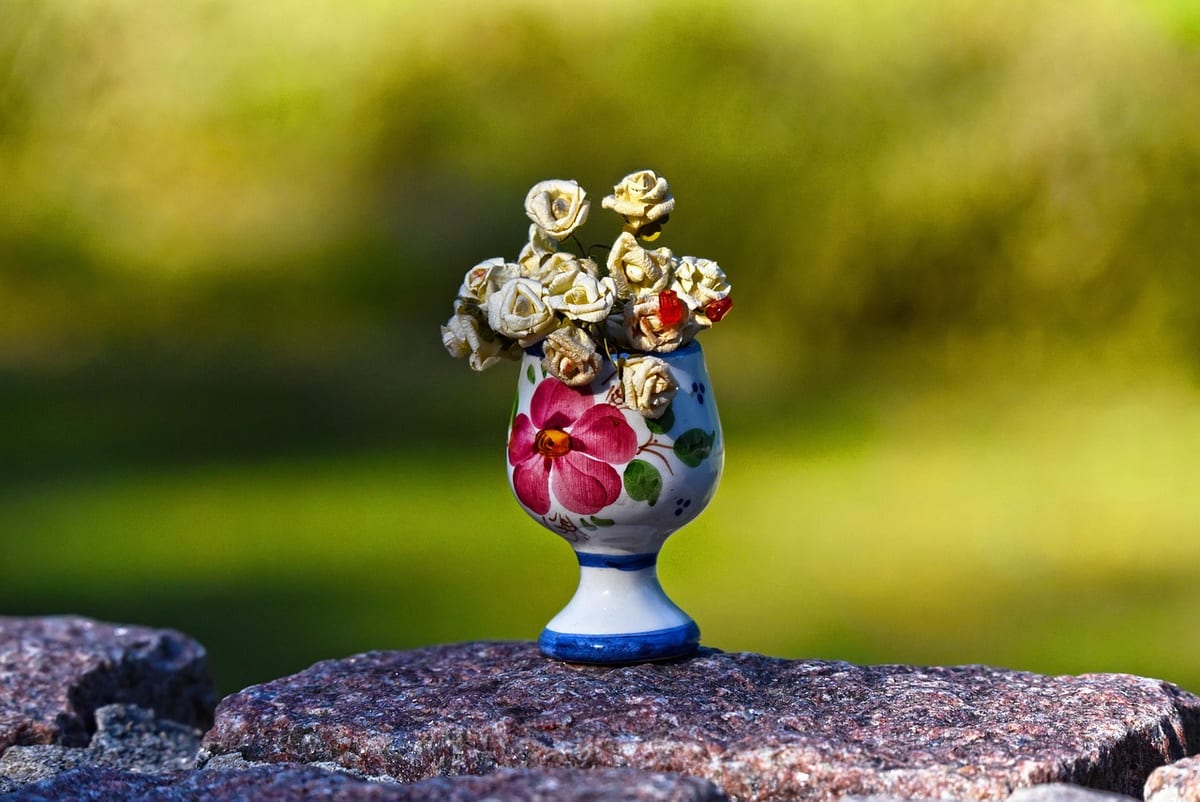 vase, china, paper flowers, decoration, bric-a-brac, trinket, china, trinket, trinket, trinket, trinket, trinket