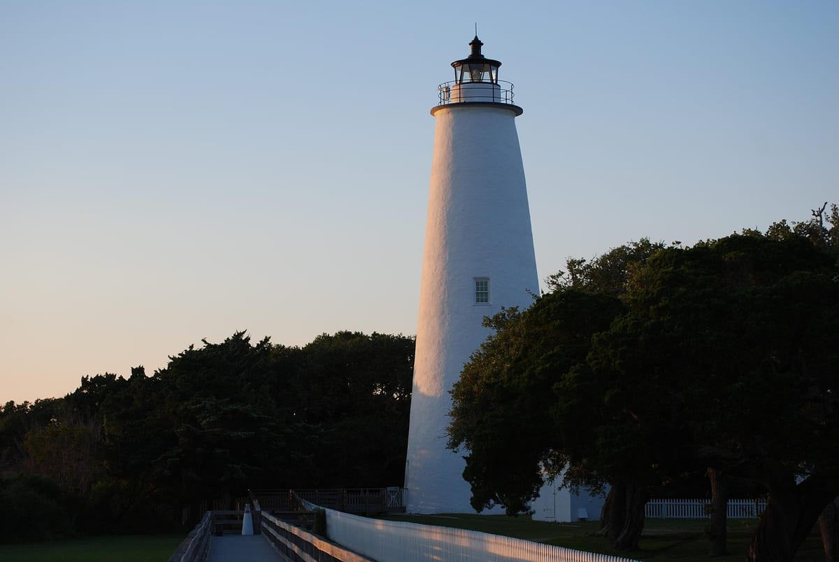 ocracoke, lighthouse, white, outer banks, north carolina, island, blue bank, ocracoke, ocracoke, ocracoke, ocracoke, ocracoke, outer banks, north carolina, north carolina