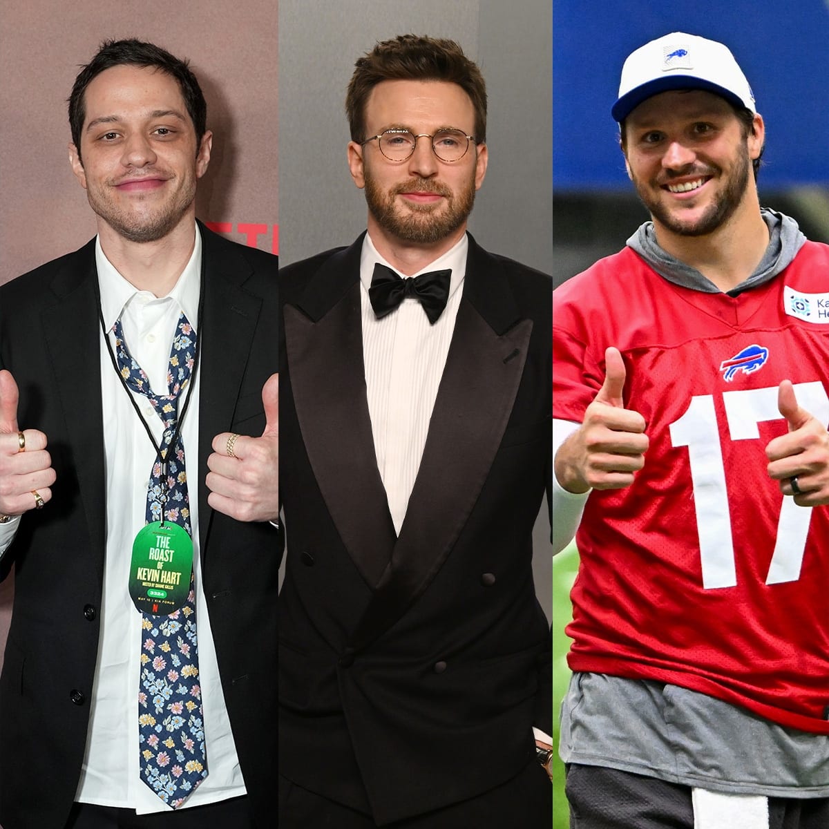 Pete Davidson, Josh Allen & Chris Evans Celebrate First Father's Day