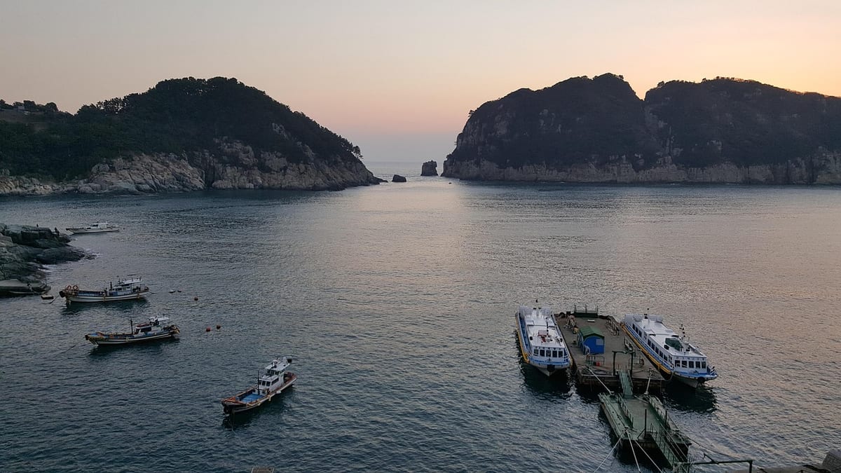 geoje island, marina, morning scenery, affair