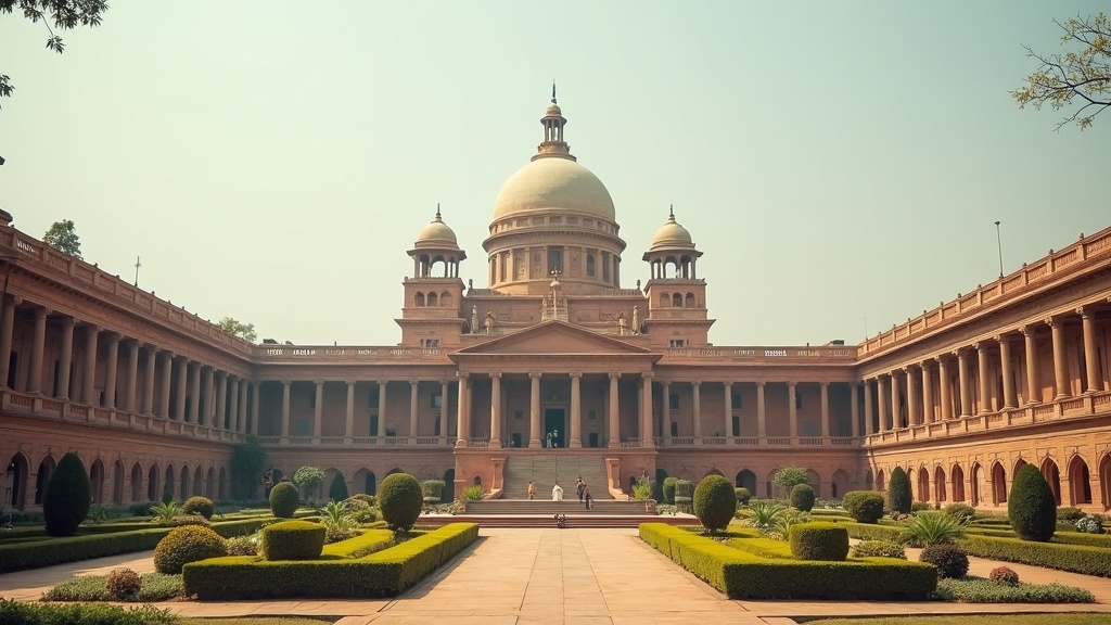 Editorial illustration: The Viksit Bharat Briefing Begins: Twenty-Two Years to Deliver