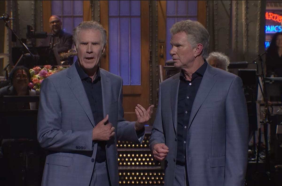 Will Ferrell's SNL Monologue Hijacked by Chad Smith Lookalike